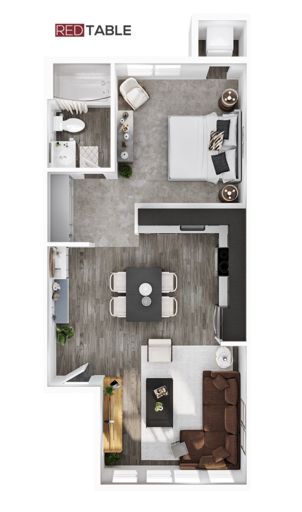 1BR/1BA – A1