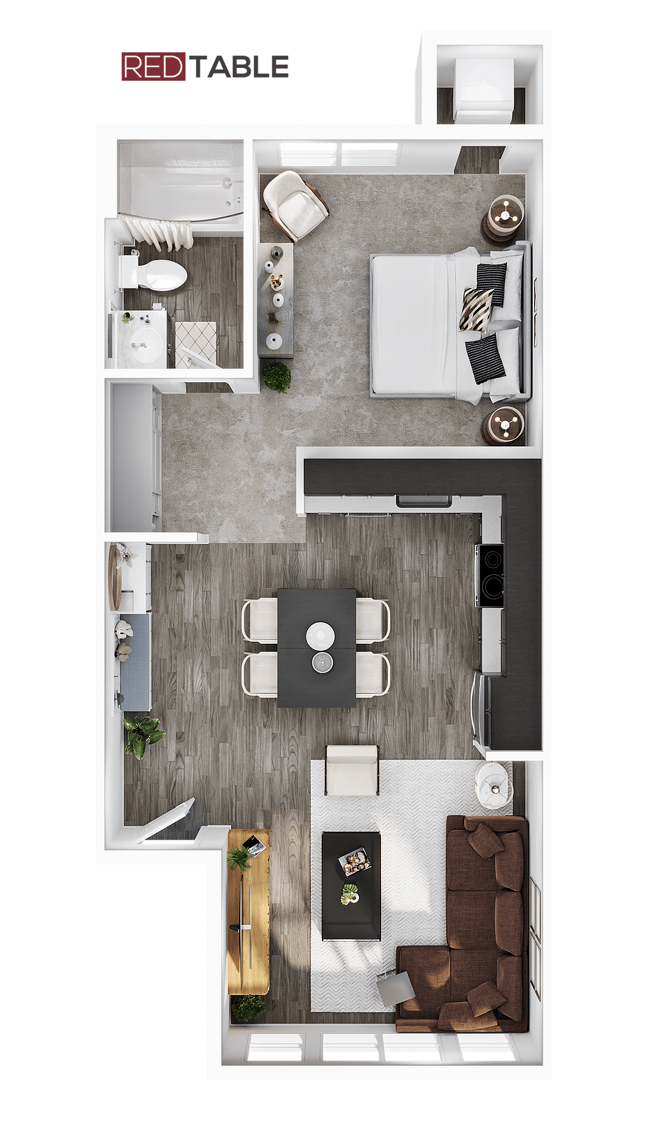 1BR/1BA &ndash; A1