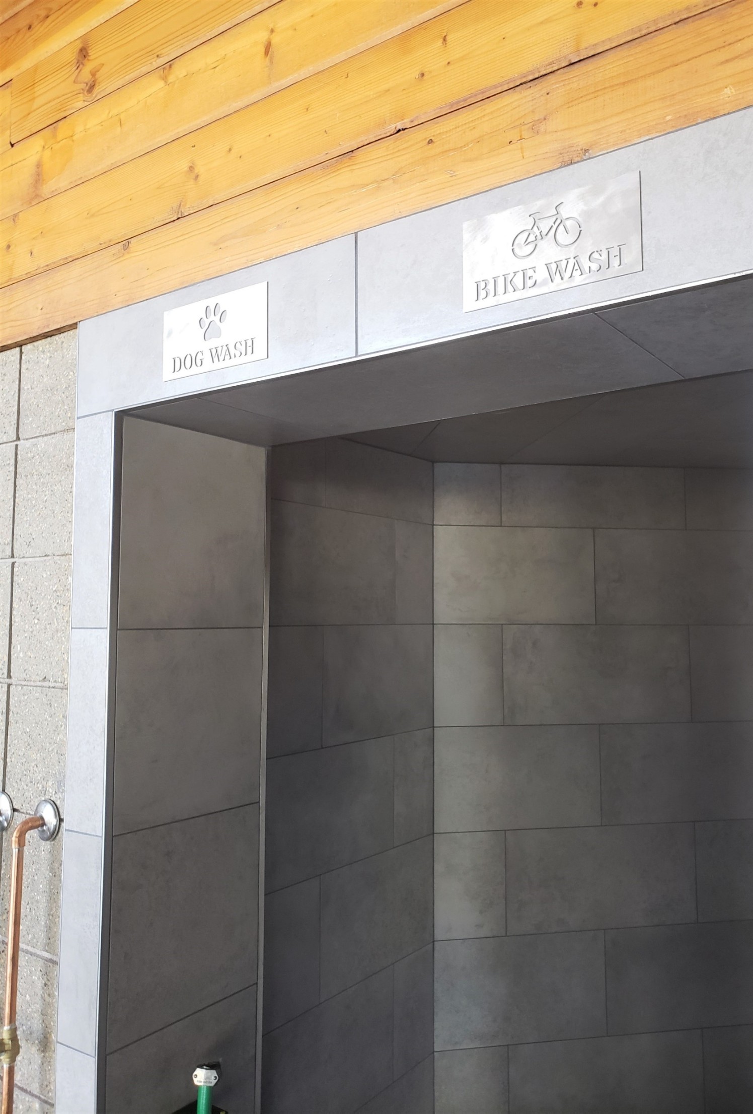 Bike wash and dog wash stations at The House Apartments