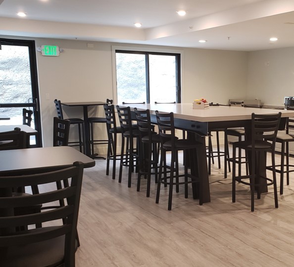 Community kitchen at The House