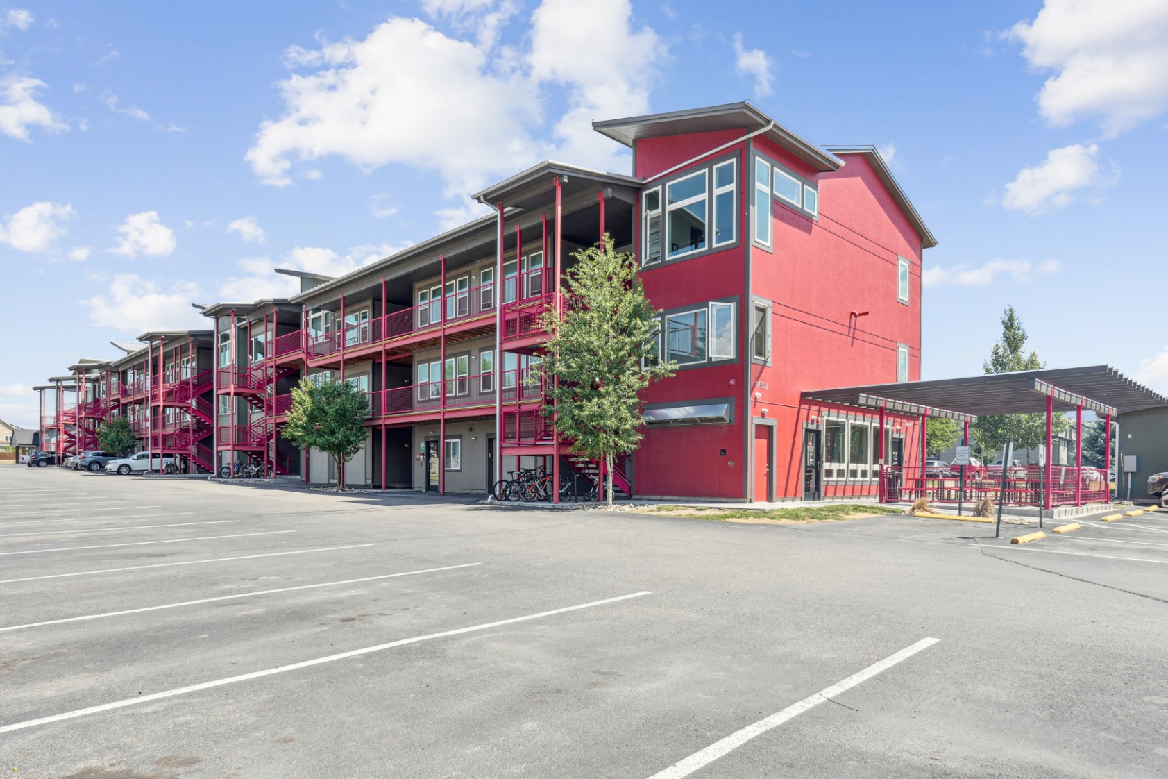 Exterior and parking at Red Table