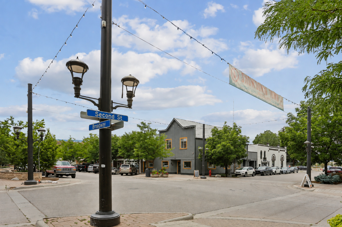 Broadway and Second Street intersection in Eagle, CO