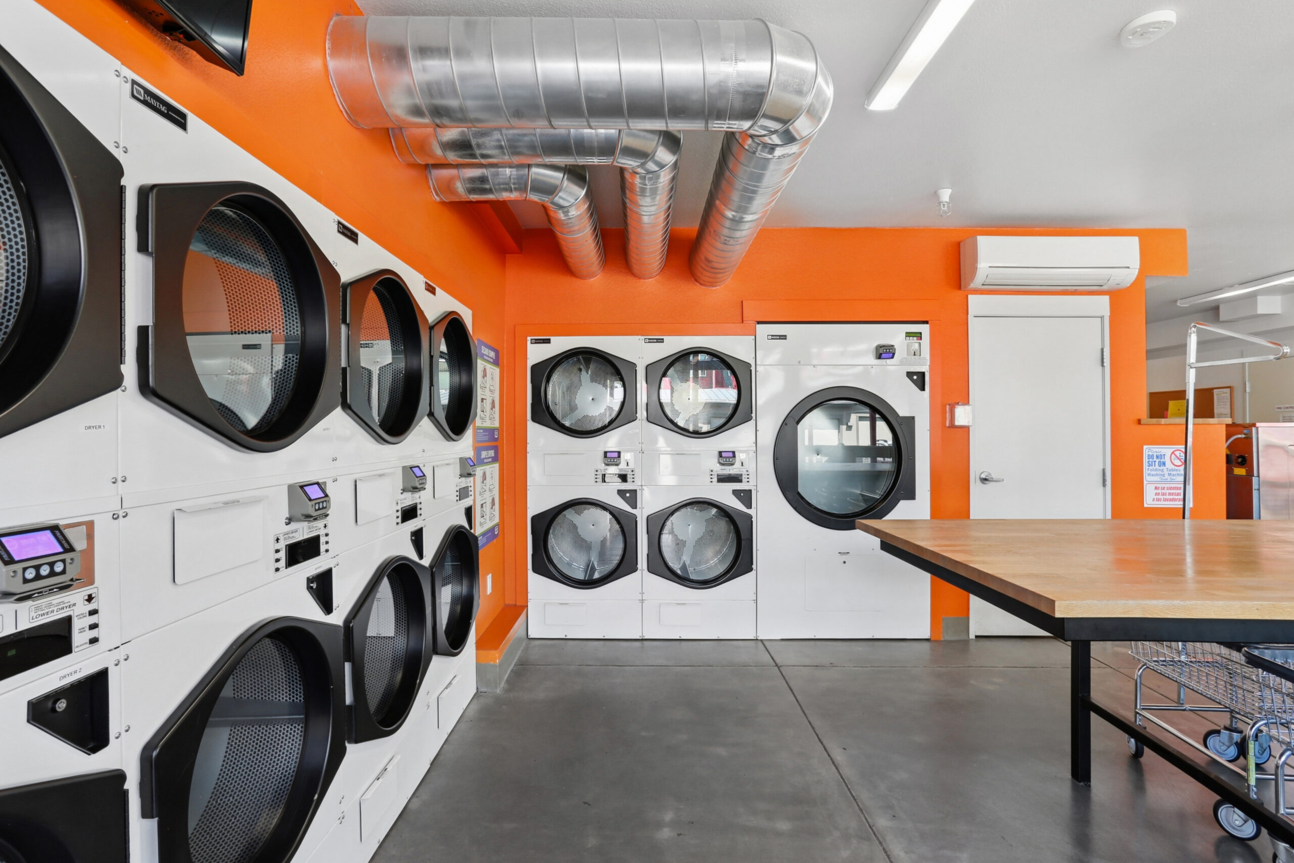 On-site laundry room
