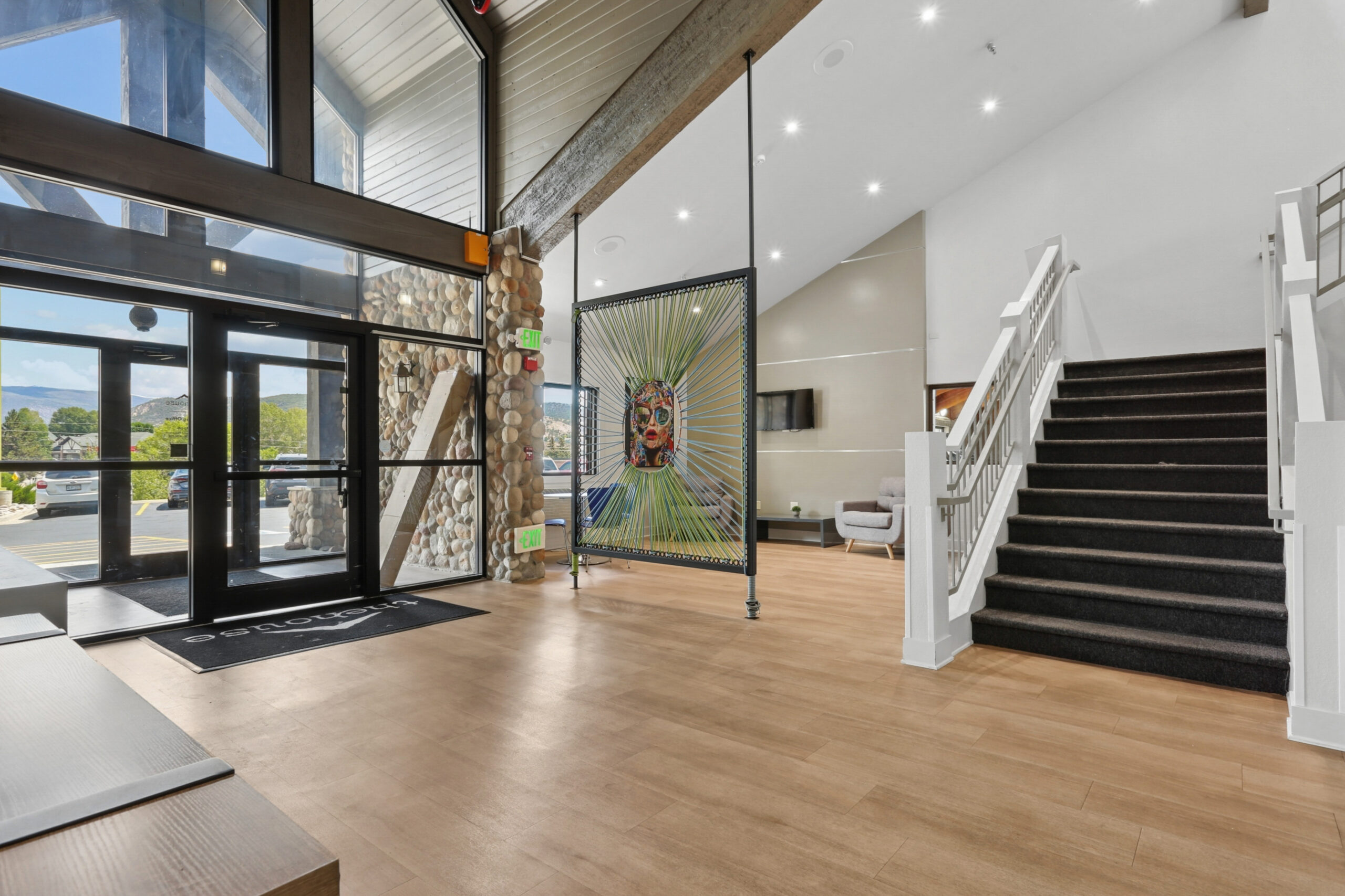 The House clubhouse lobby and main entrance